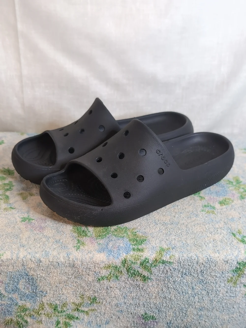 Black Crocs Slide Sandals mens 9